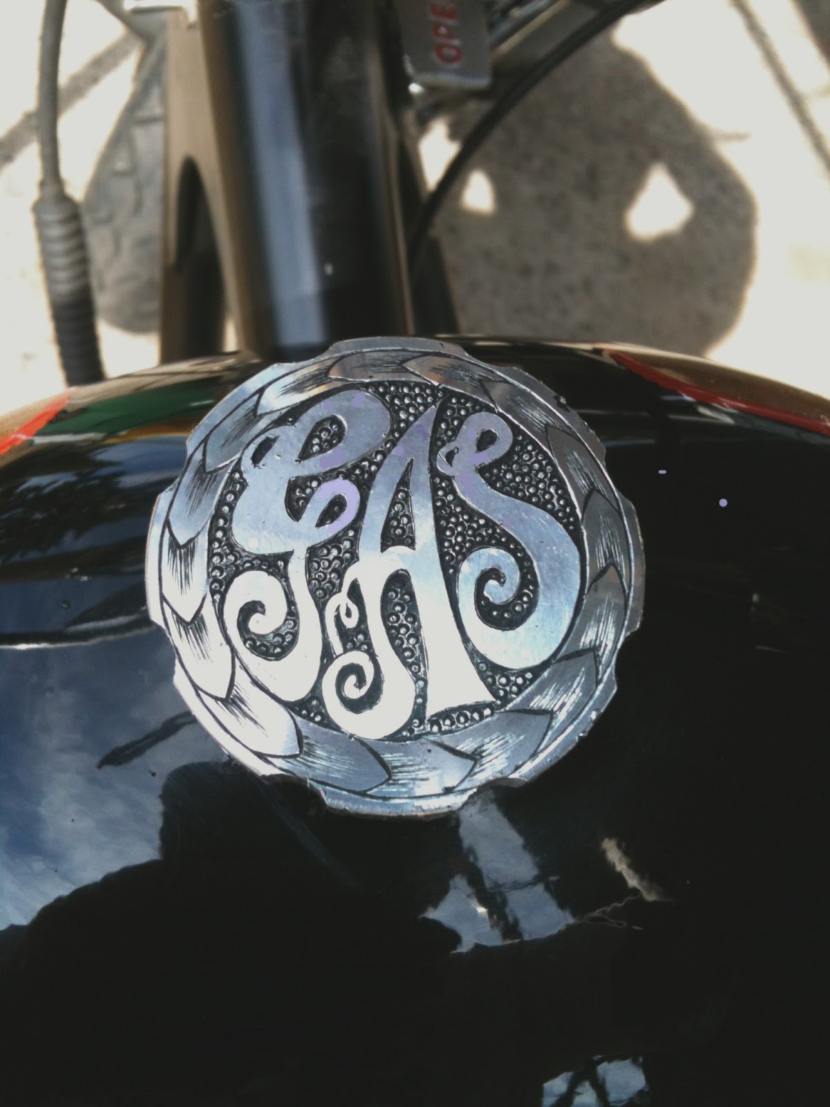 Custom Engraving by Denny Aulia Sporty Chopper Gas Cap