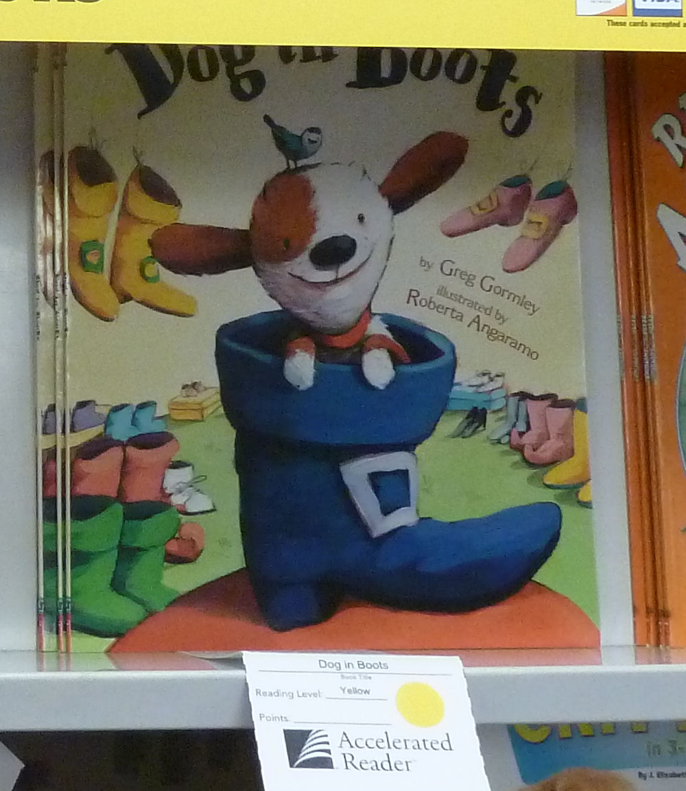 Bring on the Books BOOK FAIR Dog in Boots by Greg Gormley