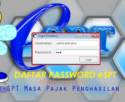 daftar password espt