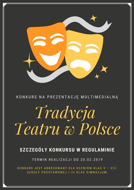 Konkurs "Tradycja Teatru w Polsce"