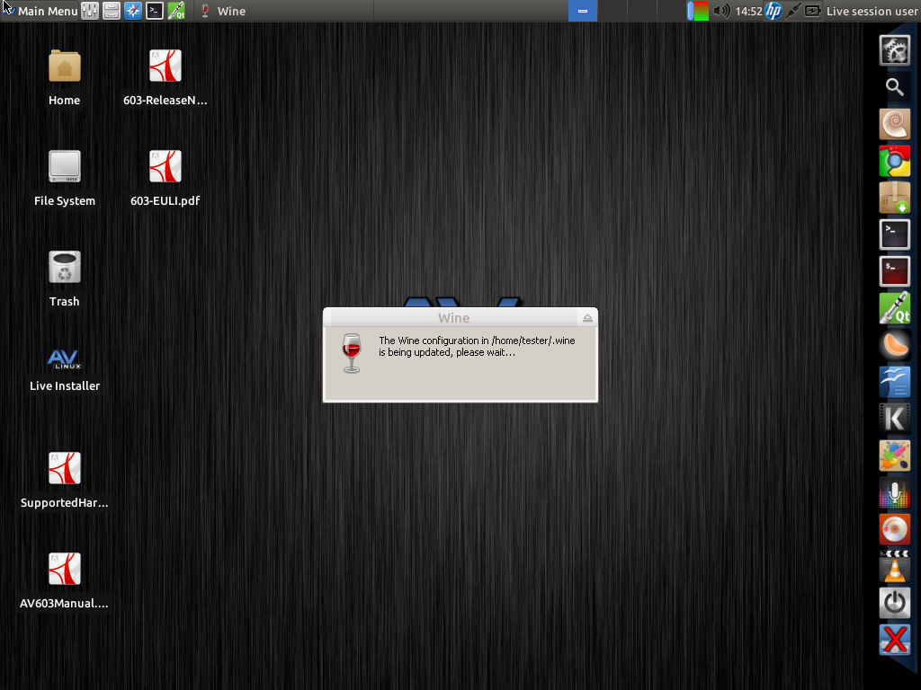 AV Linux Audio Graphics Video workstation. Epic! Mr. Linux Head