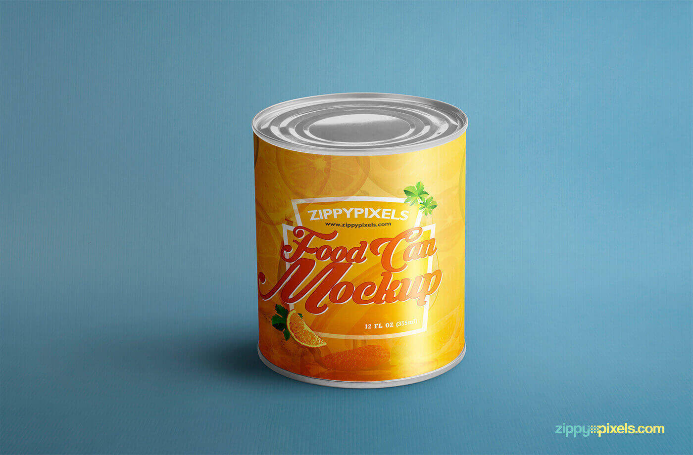Mockup PSD Lata Comida Food Can Mockup PSD