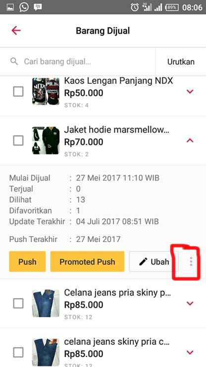 Cara Menghapus Produk di Aplikasi Bukalapak Cara Menghapus Produk di Aplikasi Bukalapak