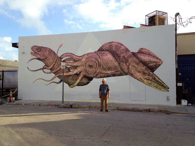 Street Art By Puerto Rican Artist Alexis Diaz In Miami USA for Art Basel 2013. 3