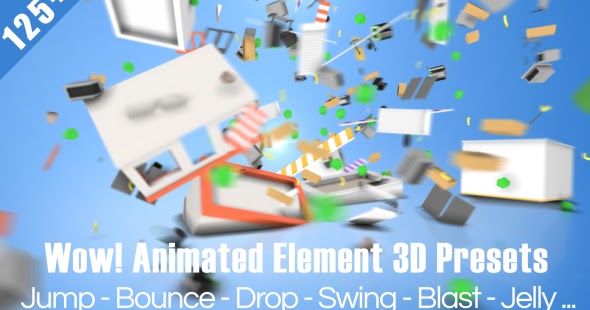 تحميل اضافة للافتر افكت بها اكثر من 125 شكل 3d متحرك بطرق رائعة 2018