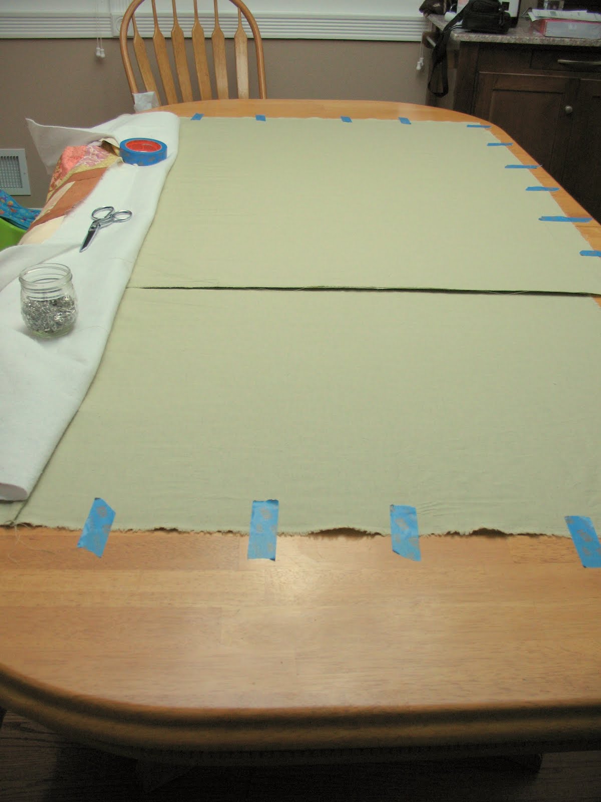 Quilt Girl Designs Tutorial How to Pin Baste a Quilt That Is Bigger Than Your Table