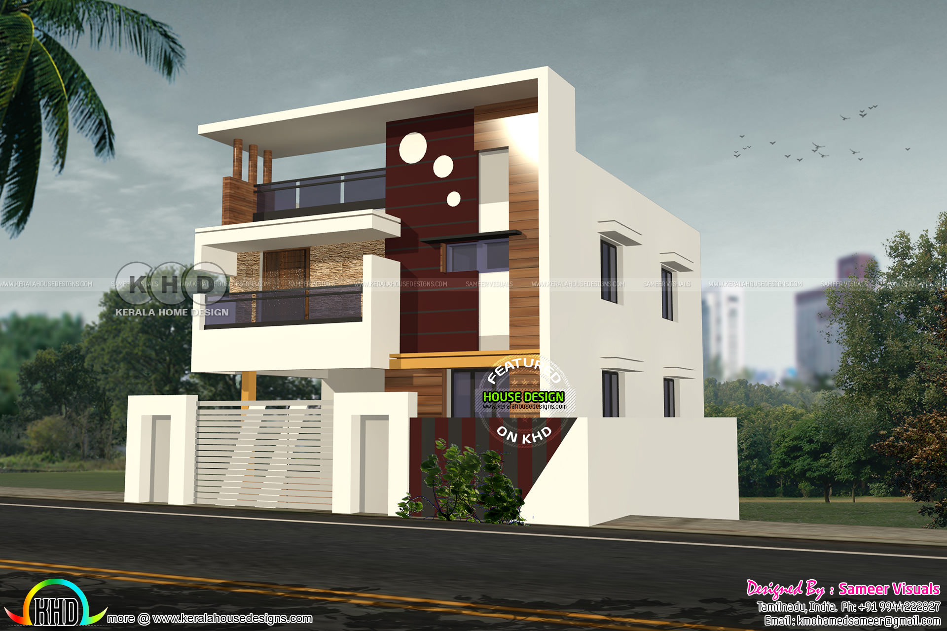 2220 Square Feet 4 Bedroom Flat Roof Tamilnadu Home Kerala Home