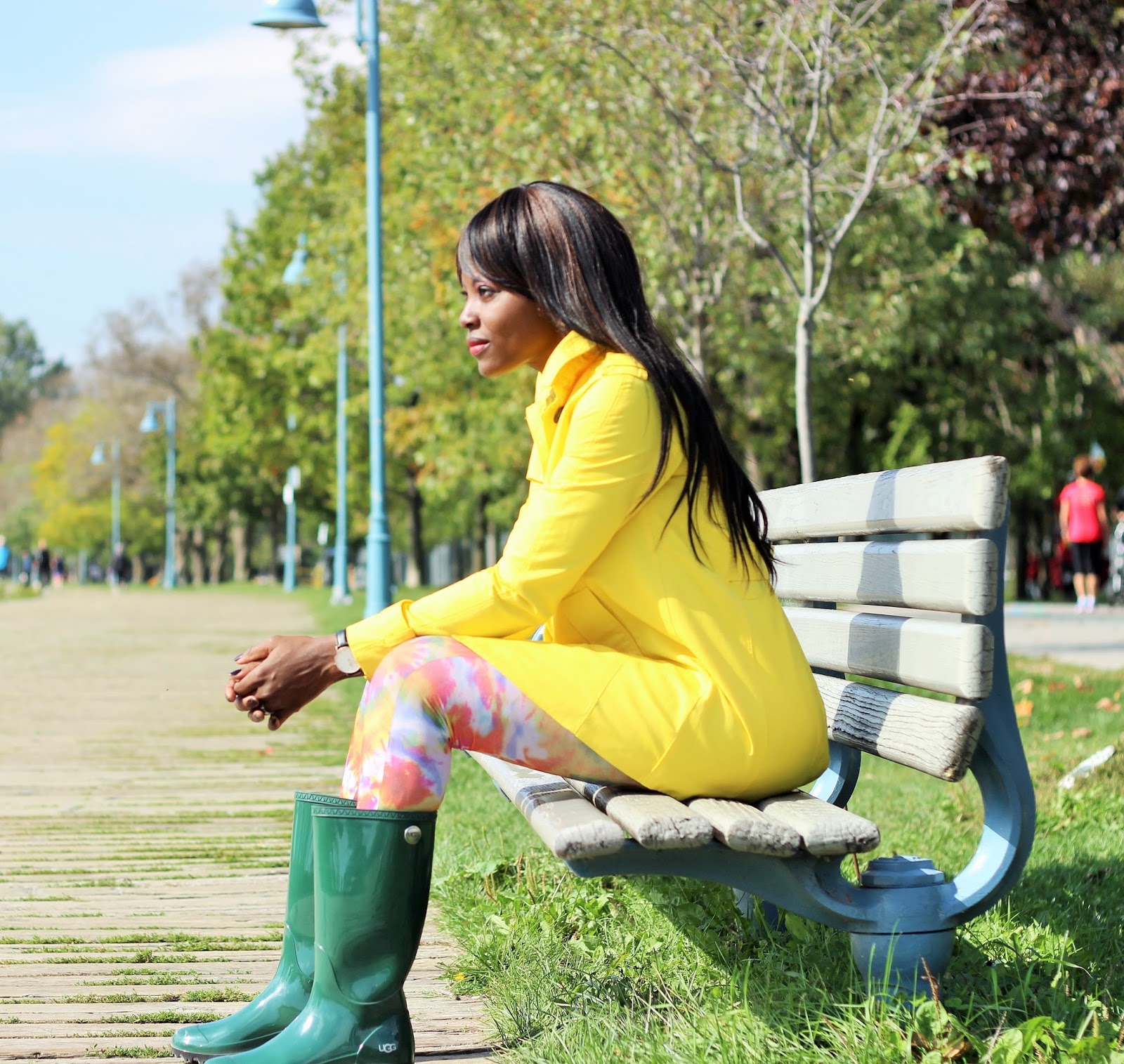 yellow ugg rain boots