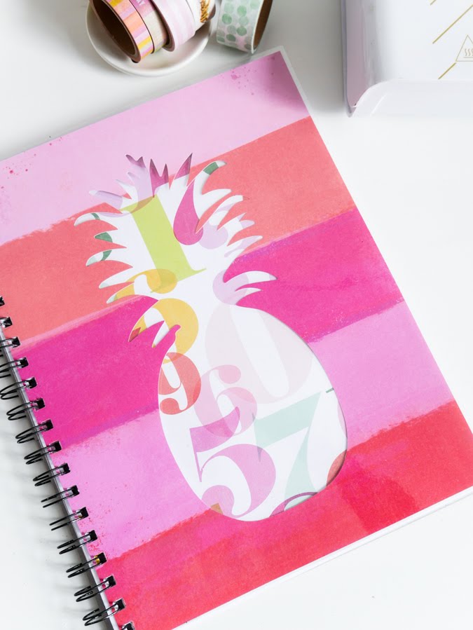 Craft a Little Pineapple Love Notebook by Jamie Pate for Heidi Swapp | @jamiepate for @heidiswapp