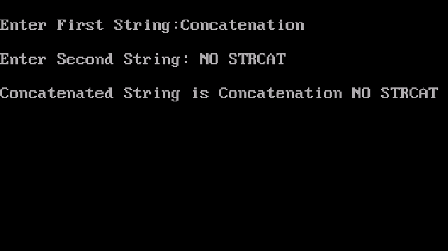 Concatenated Strings without strcat Concatenated Strings without strcat
