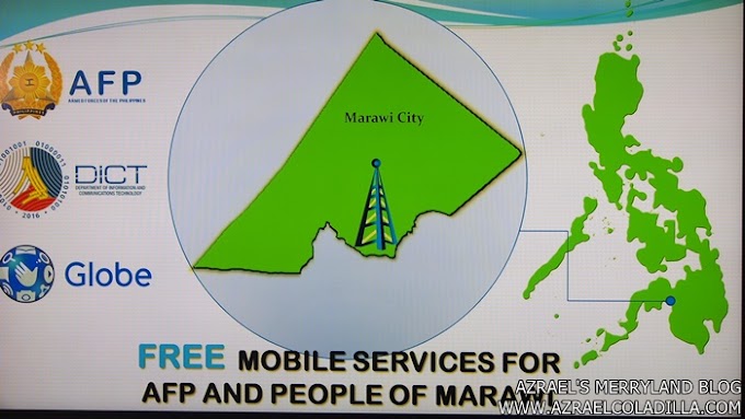 Free text and calls for 15 days in Marawi City provided by GLOBE, AFP and DICT