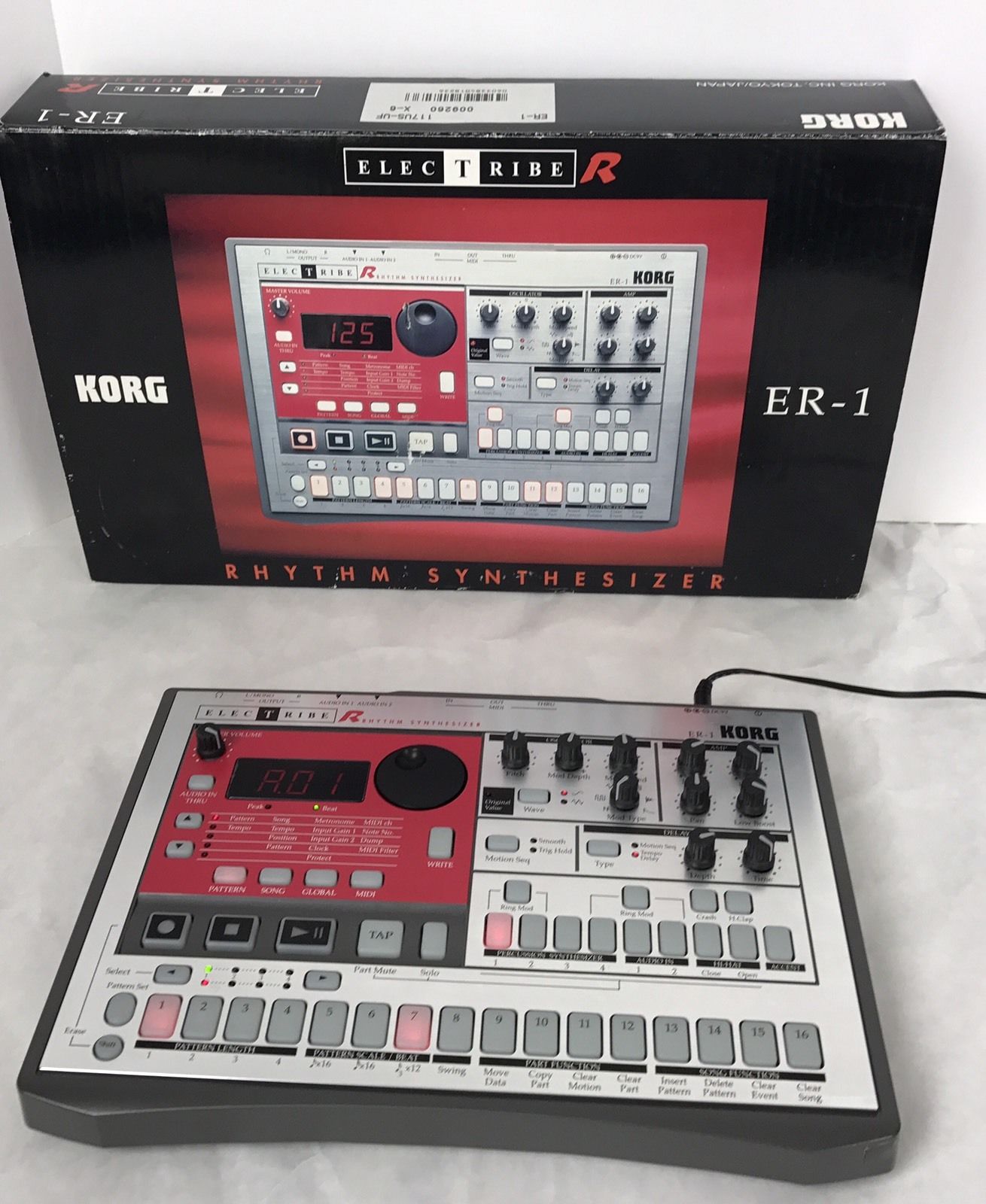 MATRIXSYNTH: KORG ER-1 Rhythm Synthesizer with Original Box SN 009263