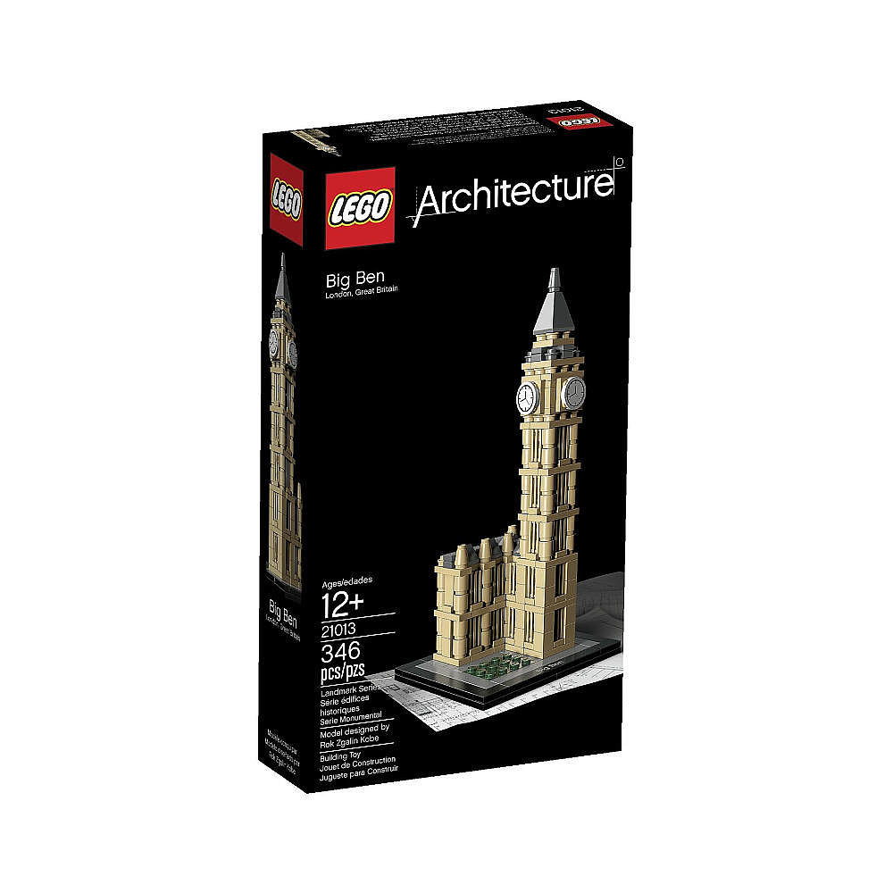 LEGO LEGOS LEGOES Architecture Big Ben London UK Item 21013 346 Pcs 12