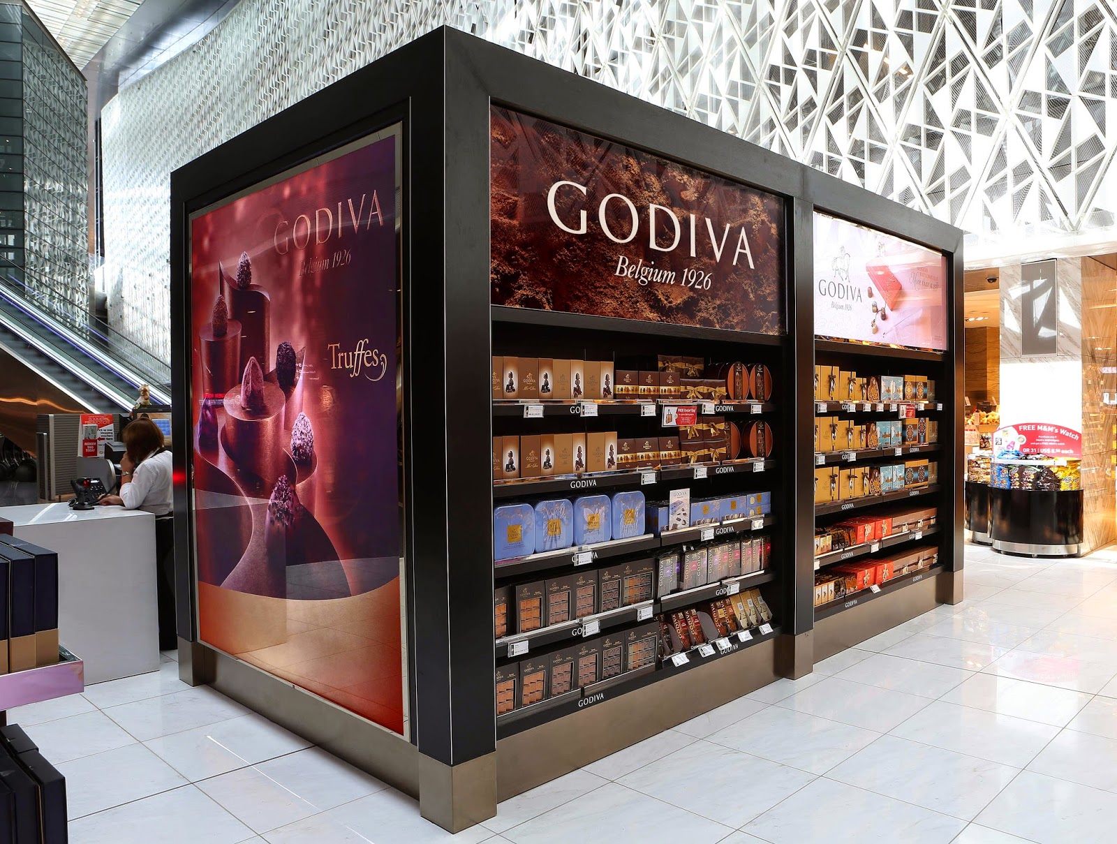 Essential Communications Unique chocolate counter offering from Godiva