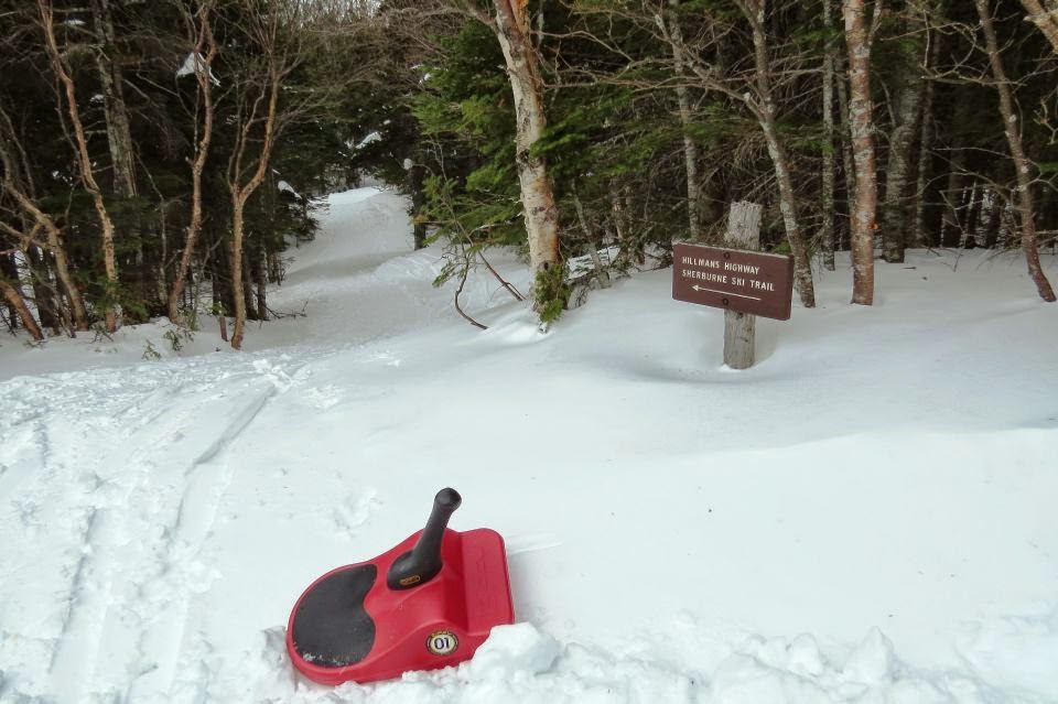 Outdoor Diversion Up Tuckerman Ravine Trail Sled Down Sherburne