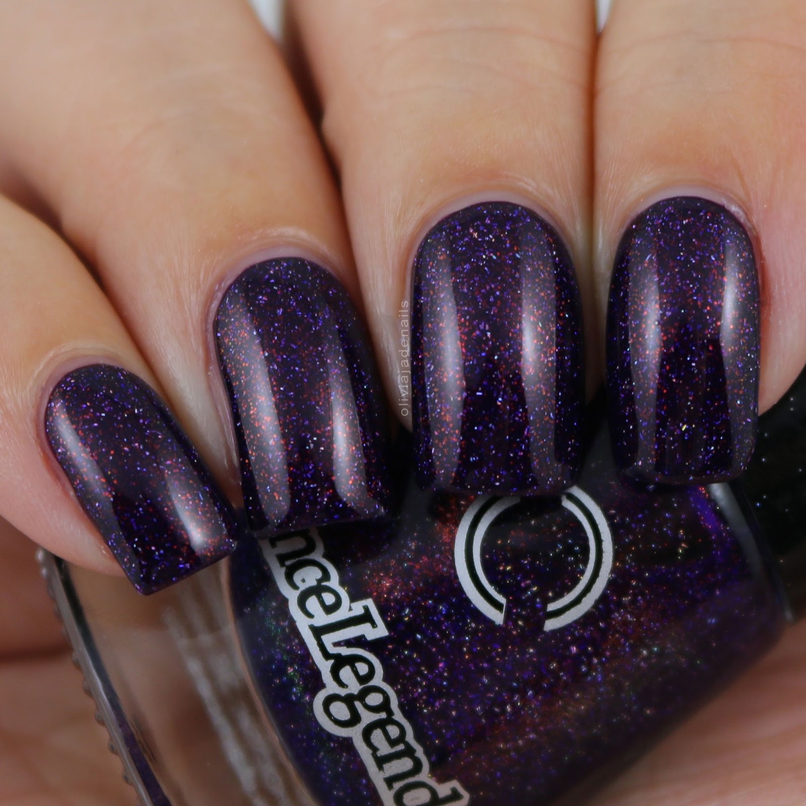Dance Legend Post Scriptum (over OPI O Suzi Mio) swatched by Olivia Jade Nails