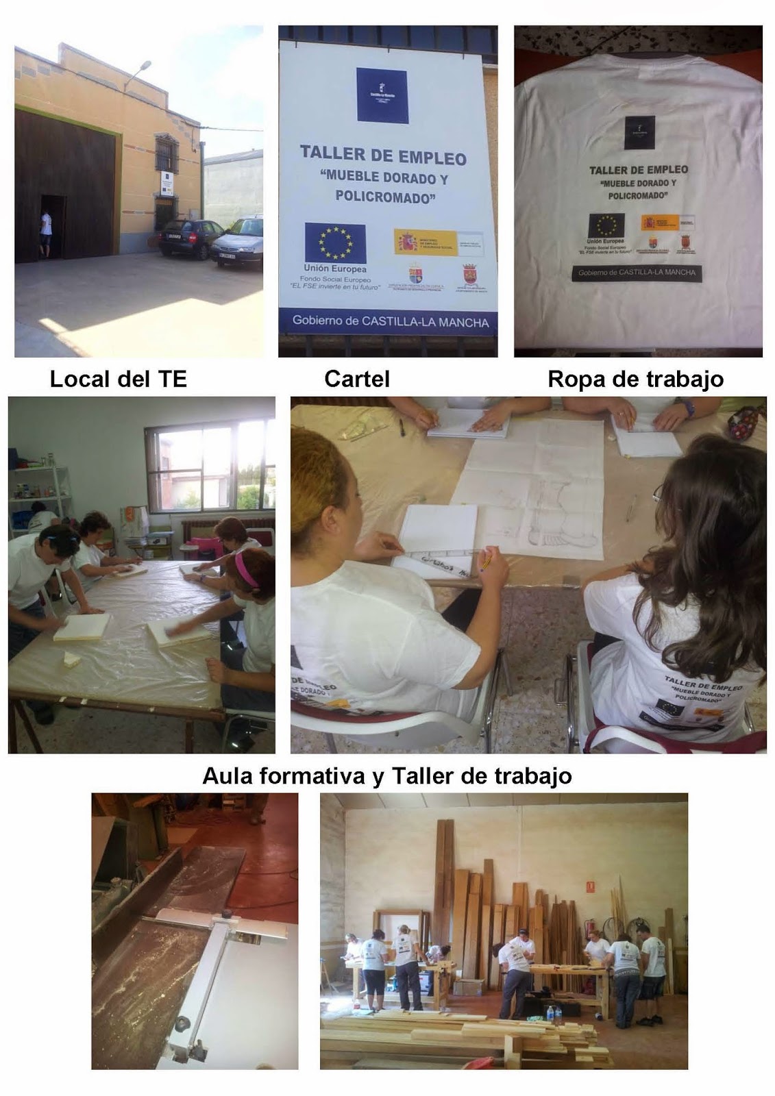 UNIDAD DE PROMOCIÓN Y DESARROLLO DE CUENCA Desarrollo de los trabajos en el TE “Mueble Dorado y UNIDAD DE PROMOCIÓN Y DESARROLLO DE CUENCA Desarrollo de los trabajos en el TE “Mueble Dorado y