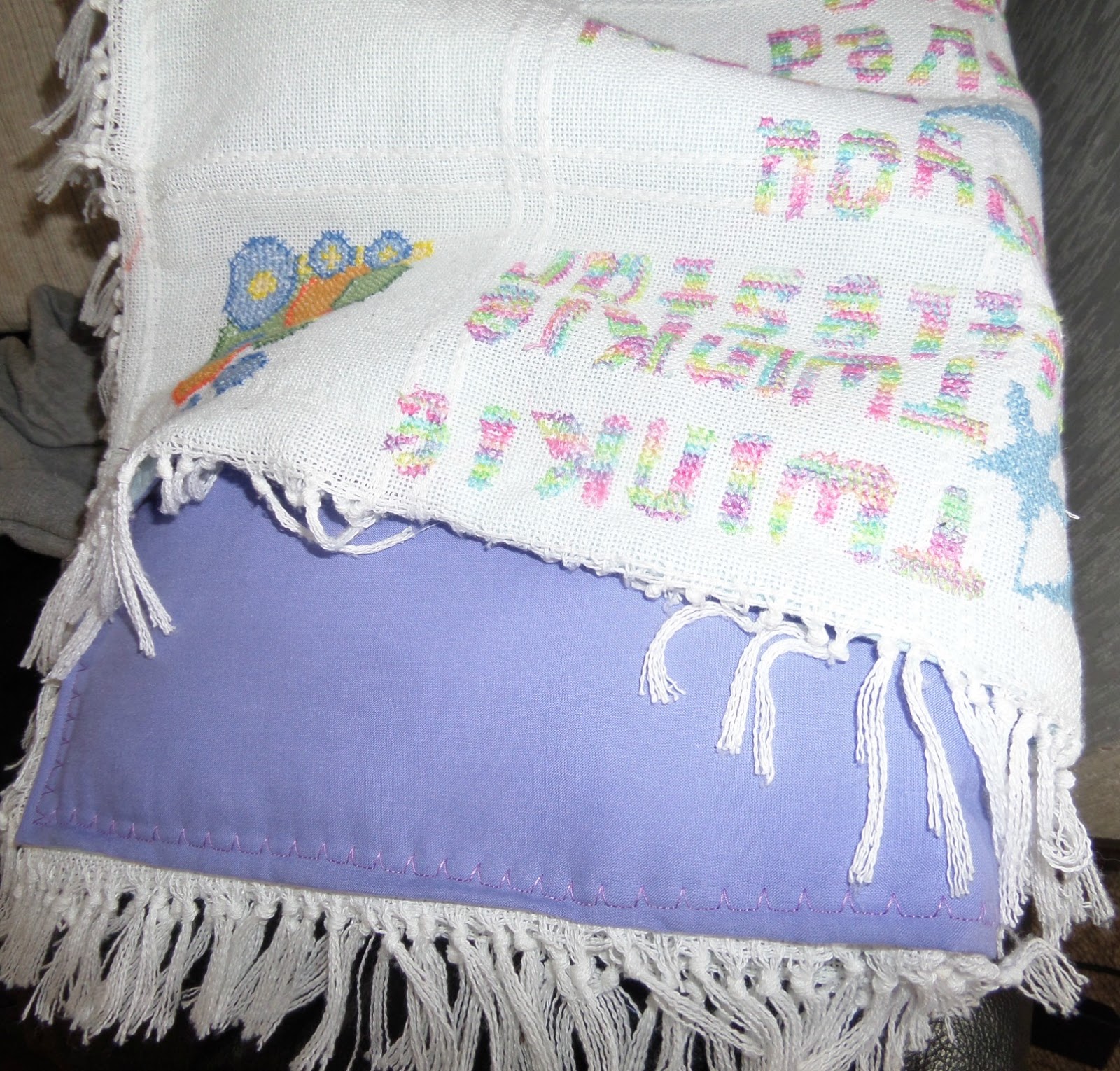 Fun as a Gran The making of Mia's cross stitch blanket