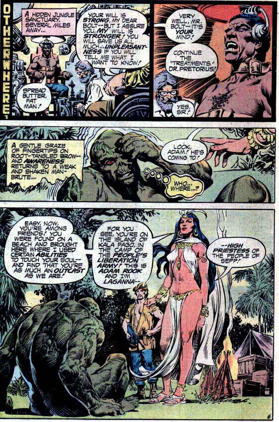 Swamp Thing v1 #16 1970s bronze age dc comic book page art by Nestor Redondo Swamp Thing v1 #16 1970s bronze age dc comic book page art by Nestor Redondo