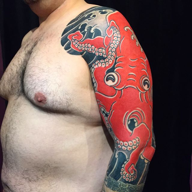 Gambar Tattoo 3D Keren Gurita Terbaru Koleksi Wahok