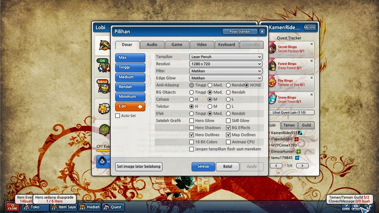 Cara Mengganti Gambar Latar Belakang Background Lost Saga Knowledge Overload
