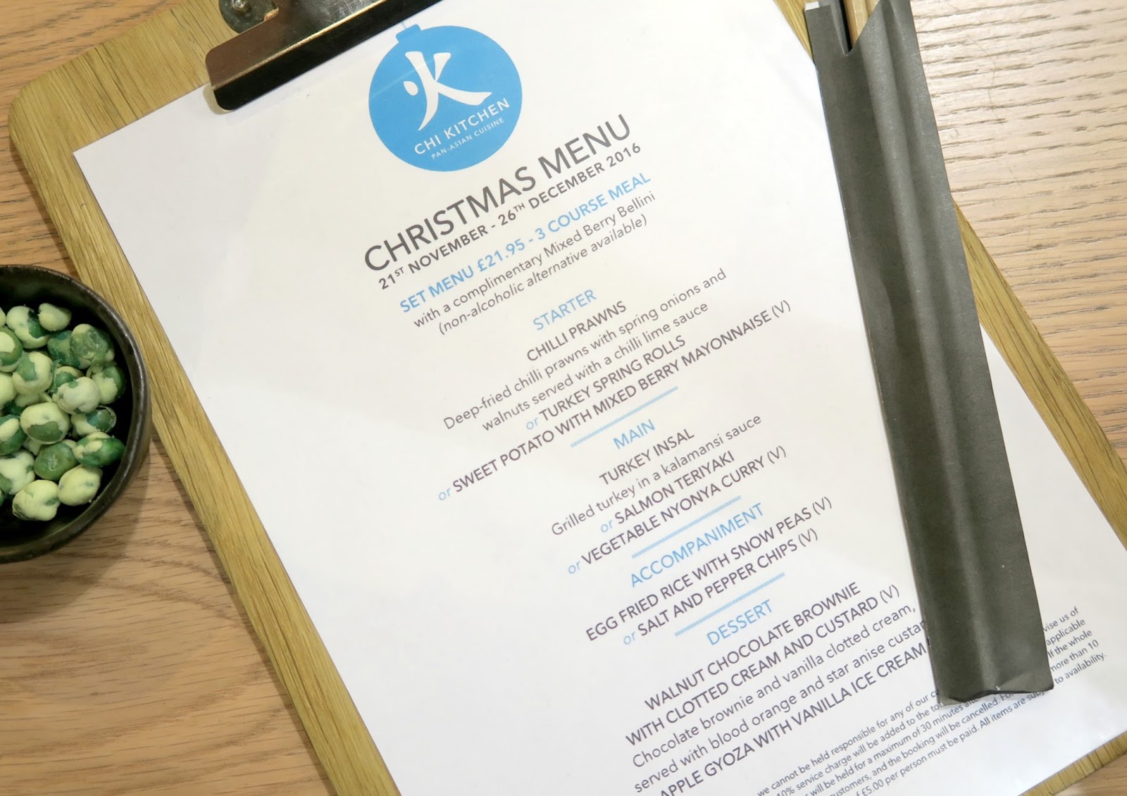 Chi Kitchen Christmas Menu Birmingham Hello Terri Lowe