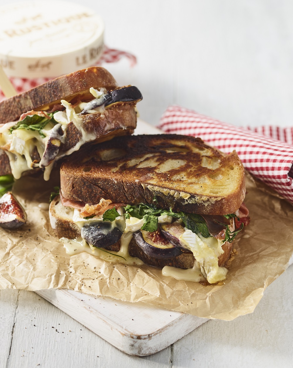 Le Rustique Camembert, Fig And Basil Sourdough Toastie