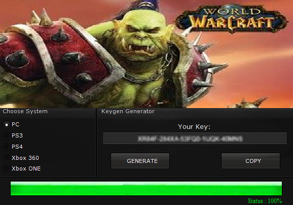 World of warcraft subscription key generator key