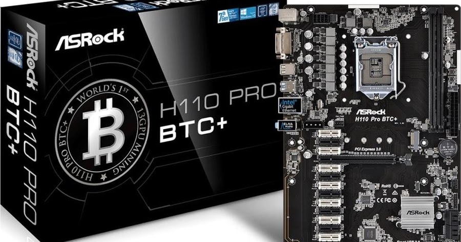 マザーボード ASRock H110 PRO BTC+ #ビッーヒ（ASRock H110 Pro