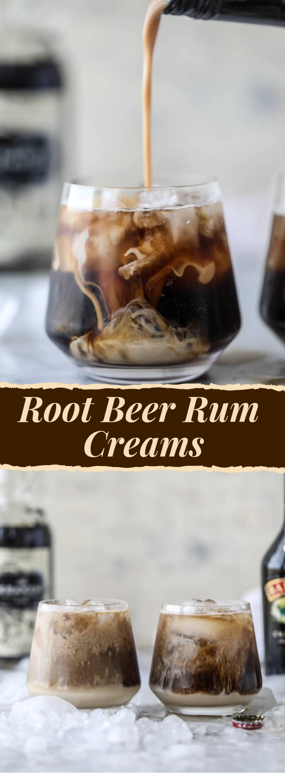 ROOT BEER RUM CREAMS #vodka #drinks ROOT BEER RUM CREAMS #vodka #drinks
