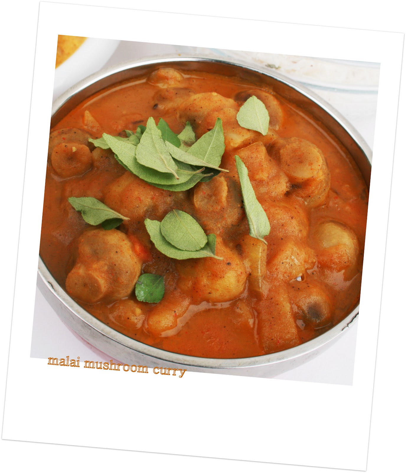 Sketches: My Days and clicks.: Malai mushroom curry