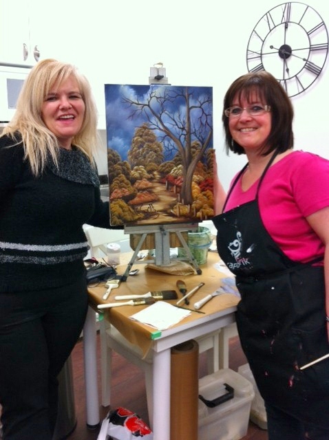 Johanne à ÇaFabrik: Cours peinture à l'huile Bob Ross Oil Painting Course