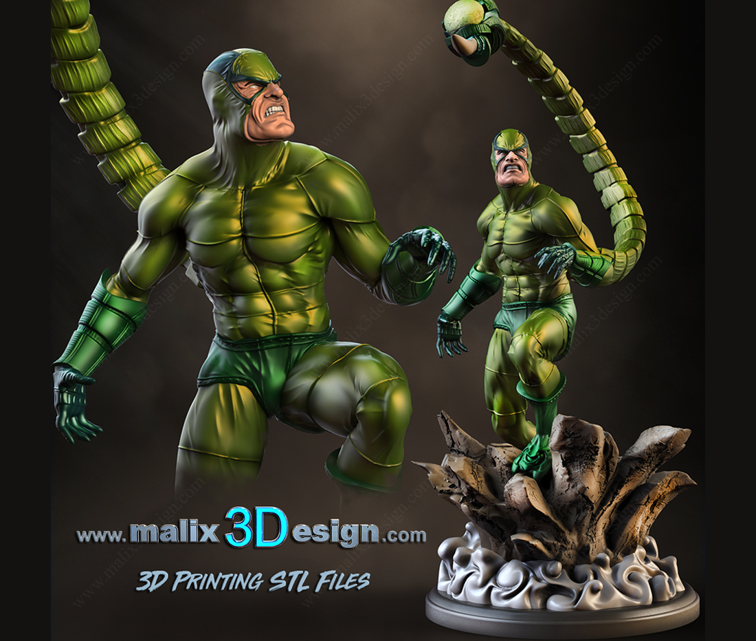 Scorpion Stl Files Www Malix3design Com Sanix 3d Designer
