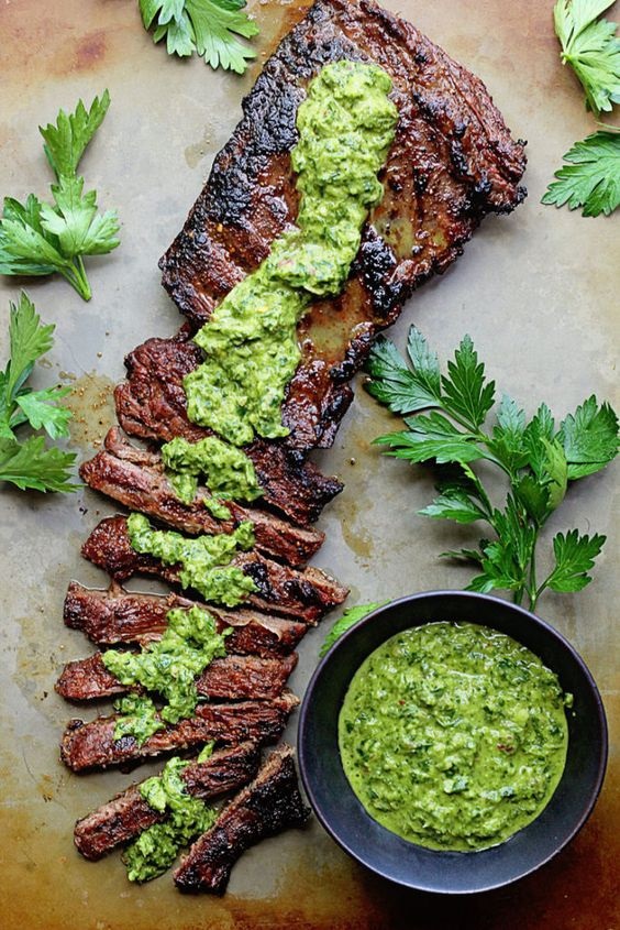 Skirt Steak Marinade Recipe with Chimichurri