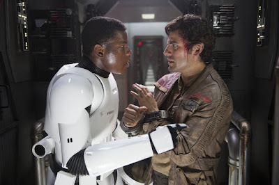 John Boyega and Oscar Isaacs in Star Wars: The Force Awakens