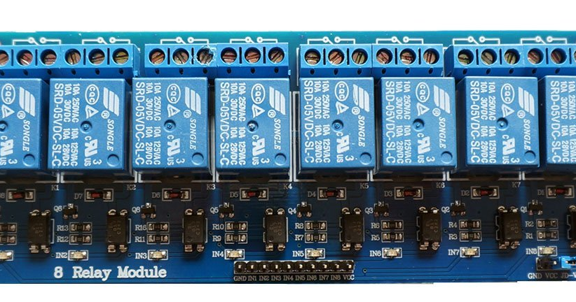 8 channel relay module: Connecting the Raspberry Pi to an 8 Channel Relay