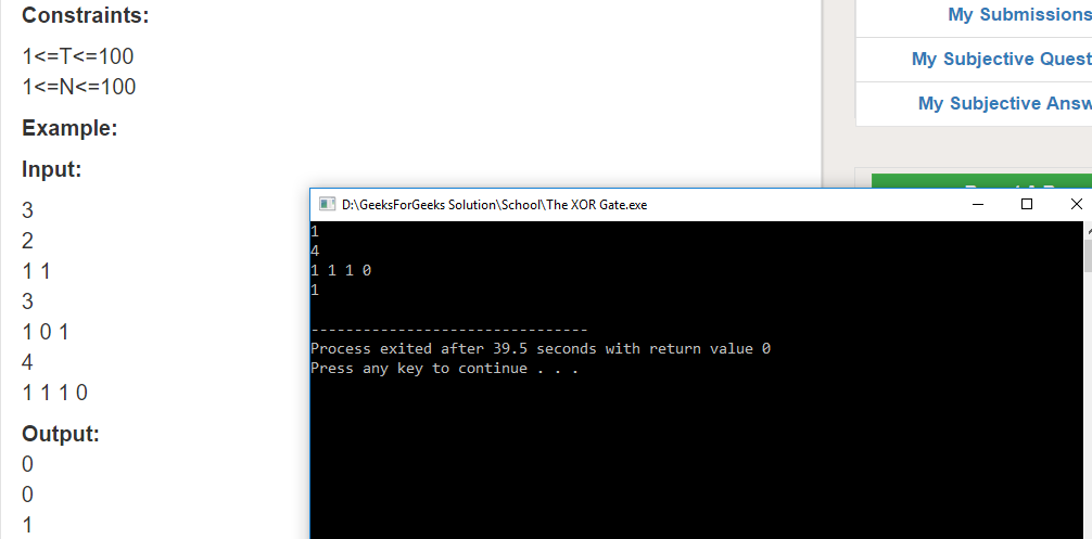 Geeksforgeeks Solution For 