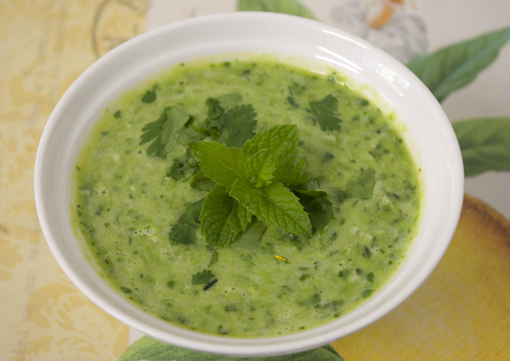 Pea, Coriander, Lime & Mint Sauce Apoyalacrianza
