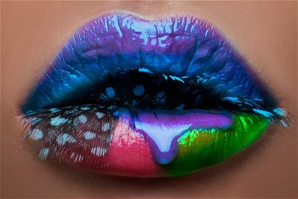 wallpapershdsize Rainbow lips