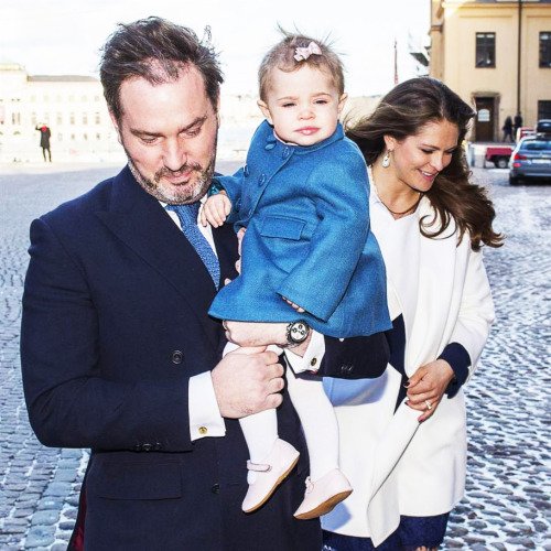Crown Princess Victoria and Crown Prince Daniel of Sweden, King Carl Gustaf and Queen Silvia, Prince Carl Philip and Sofia Hellqvist, and Princess Madeleine and Christopher O’Neill, Princesses Estelle and Leonore 