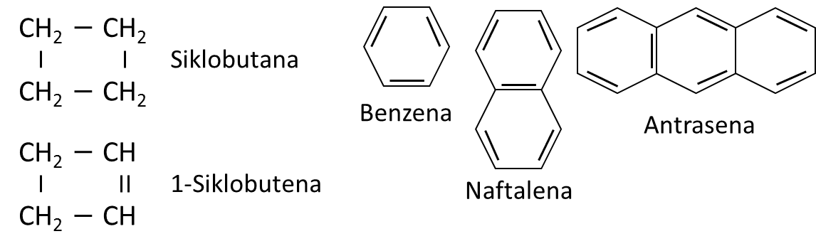 Tuliskan 2 contoh senyawa alifatik beserta nama senyawanya