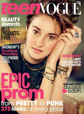 Shailene Woodley April 2014 cover of Teen Vogue