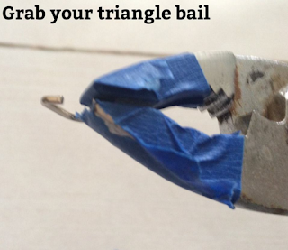 Clothing - How to Close the Triangle Bails from Punch Place Plus