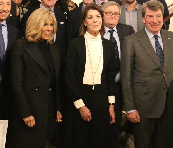 Princess Caroline of Hanover and Brigitte Macron attended 2019 awards ceremony of the Stéphane Bern Foundation
