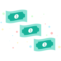 Money illustration of money banknotes