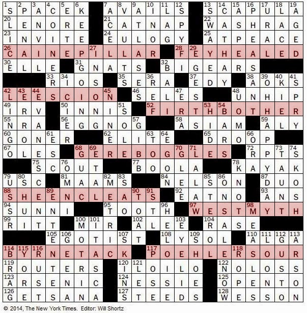 The New York Times Crossword in Gothic&quot;