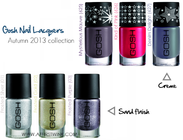 Gosh nail lacquers Autumn 2013 collection