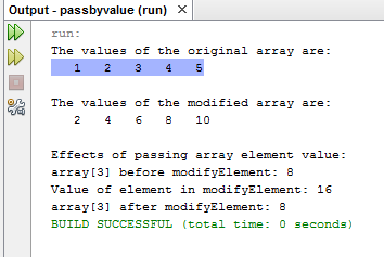 Java Program of Pass by value and pass by reference - Selective Topics
