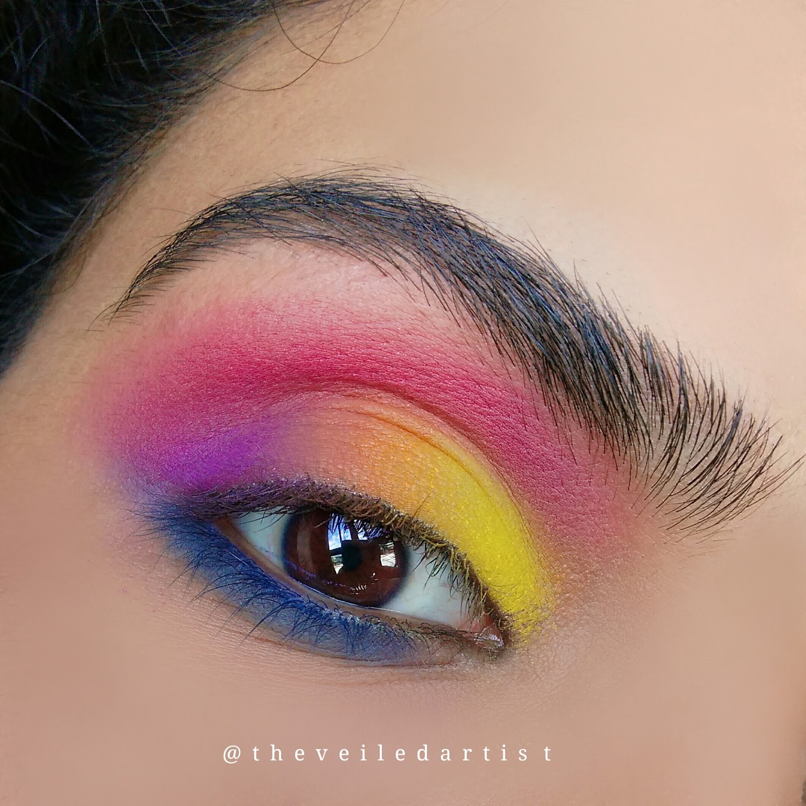 Easy Rainbow Inspired Smokey Eyes Tutorial The Veiled Artist