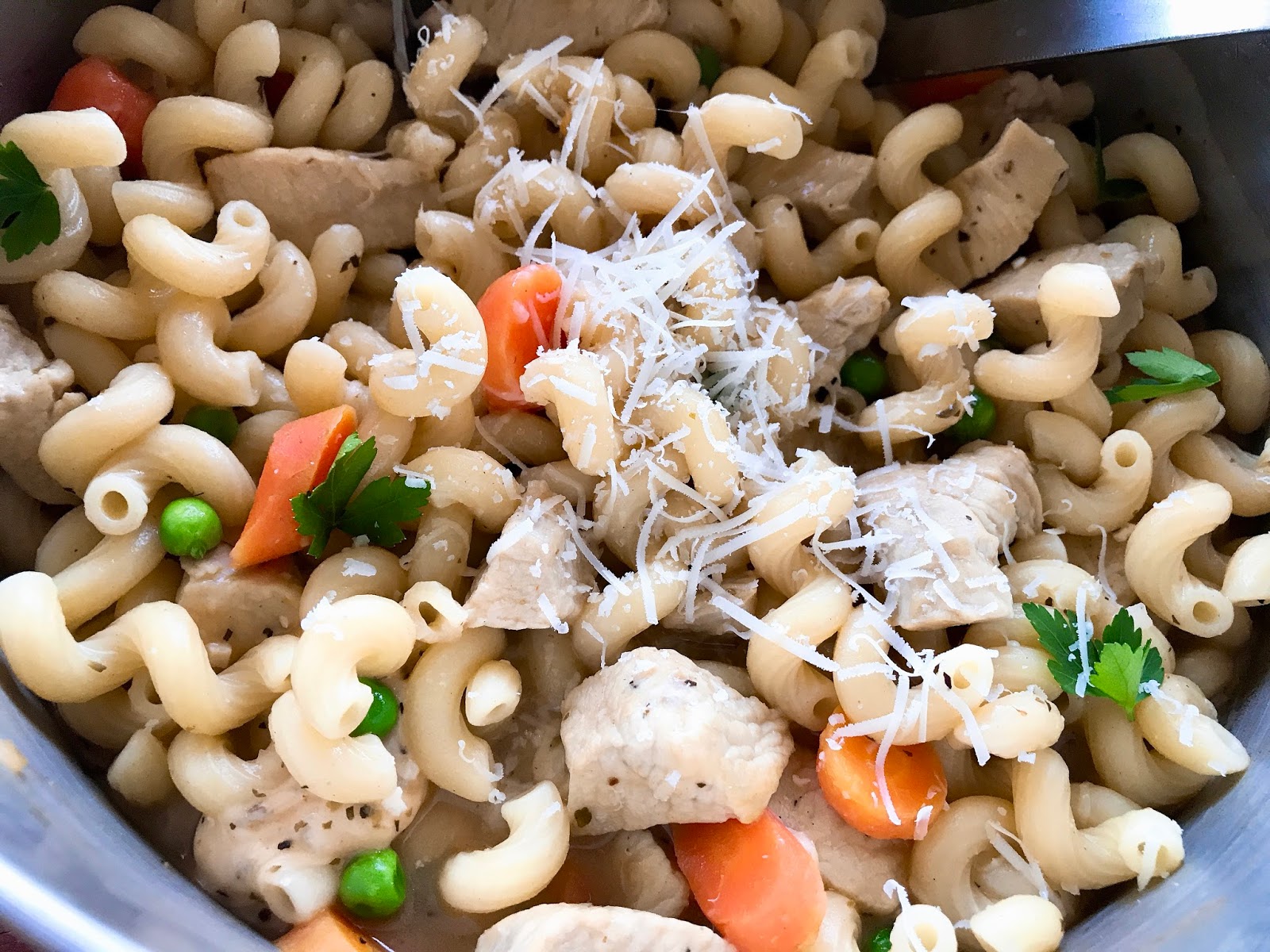 Hearty Chicken Noodle Stew with Parmesan Rind